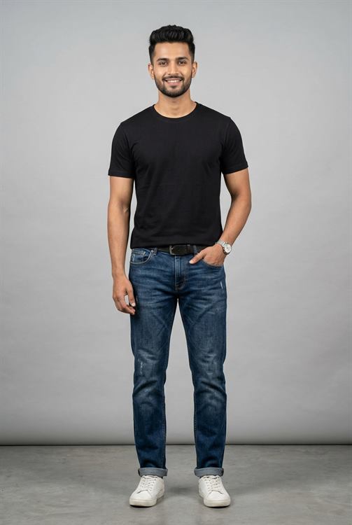 Bio Wash Round Neck T-Shirt